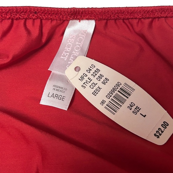 RARE Victoria's Secret Second Skin Satin Lace Double String Bikini Panties NWT - Picture 9 of 12